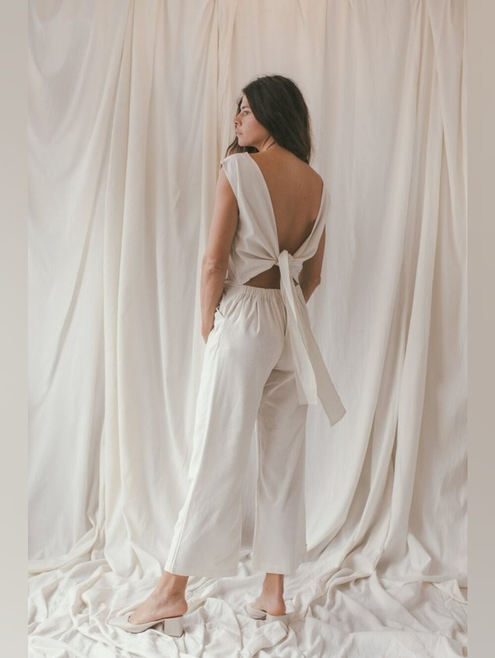 NWT Ozma Matador Jumpsuit/Romper in Silk Noil
